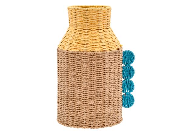 BITZ Villa Collection Styles Decoration vase Dia 22 5 x 14 5 x 38 cm Yellow