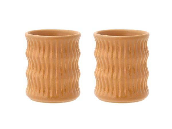 BITZ Villa Collection Styles Mug Dia 8 x 9.5 cm 0.3 liter 2 pcs Amber