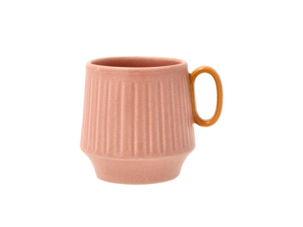 BITZ Villa Collection Styles Mug W. Handle Dia 11.5 X 9.5 Cm 0.3 Liter 2 Pcs Rose/Amber
