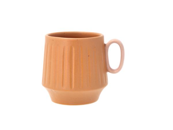 BITZ Villa Collection Styles Mug W. Handle Dia 11.5 X 9.5 Cm 0.3 Liter 2 Pcs Amber/Rose