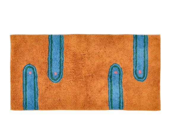 BITZ Villa Collection Styles Rug 70 x 140 cm Amber/Blue/Green/Rose