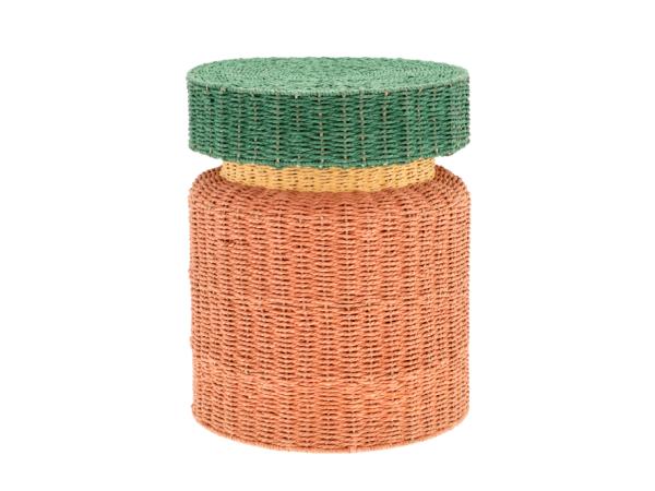 BITZ Villa Collection Styles Side table Dia 40 x 50 cm Amber/Green