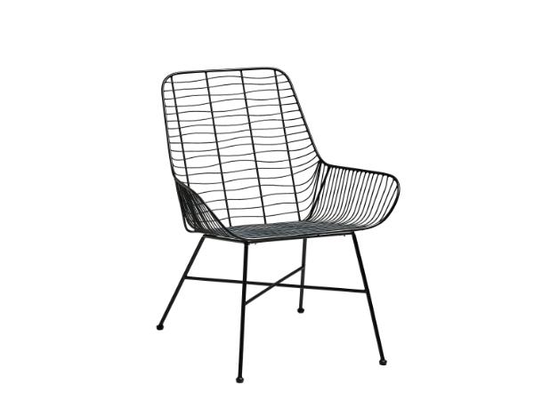 BITZ Villa Collection Svale Chair 67 x 63 x 77 cm Black