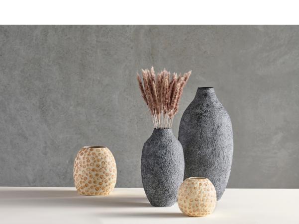 BITZ Villa Collection Torden Vase Dia 24 X 43 Cm Black