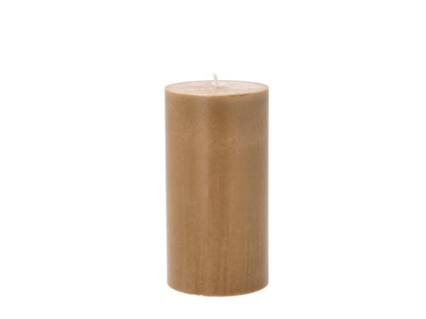 BITZ Villa Collection Trae Pillar candle Dia 7.8 x 15 cm Amber