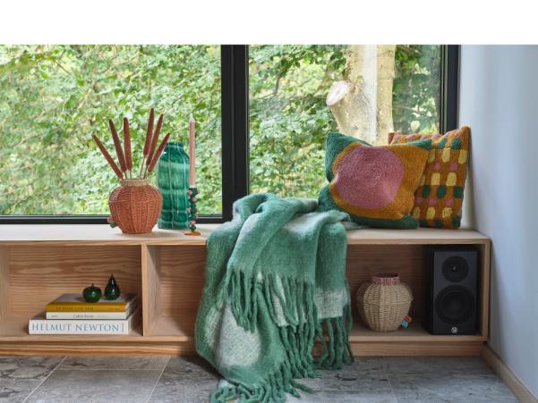 BITZ Villa Collection Tundra Throw 130 X 200 Cm Green