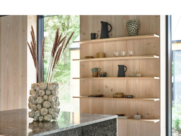 BITZ Villa Collection Vaest Vase Dia 9.7 X 20 Cm Matte Black