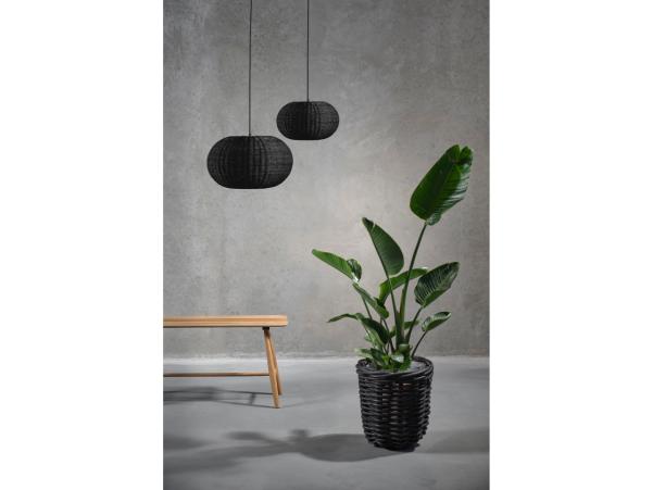 BITZ Villa Collection Werna Pendant Lamp Dia 40.5 X 25 Cm Black