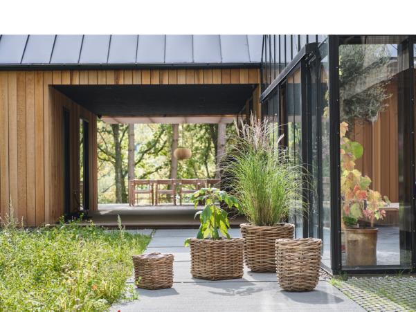 BITZ Villa Collection Ylm Plant Basket 2 Pcs. Nature