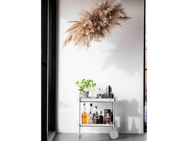 BITZ Zone A-Cocktail Trolley Cocktail Trolley 60 6 X 40 5 X 66 4 Cm Soft Grey