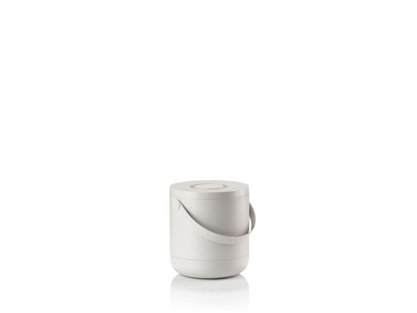 BITZ Zone Circular Waste Bin Dia 31 5 X 31 Cm 15 Liter Warm Grey