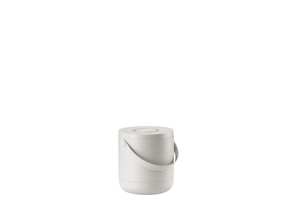 BITZ Zone Circular Waste Bin Dia 31 5 X 31 Cm 15 Liter Warm Grey