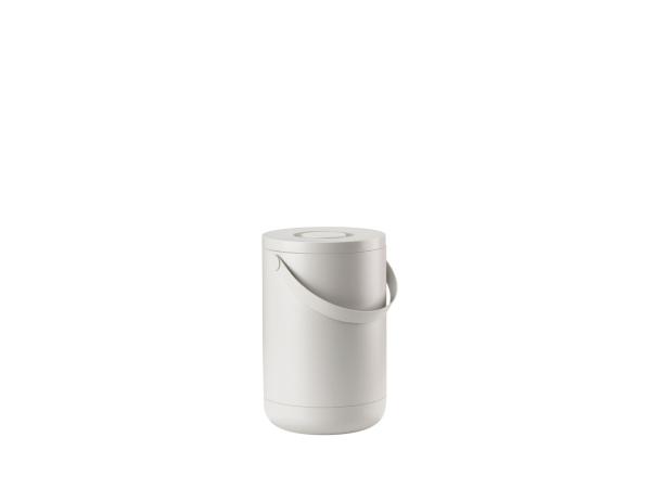 BITZ Zone Circular Waste Bin Dia 31 5 X 44 Cm 22 Liter Warm Grey