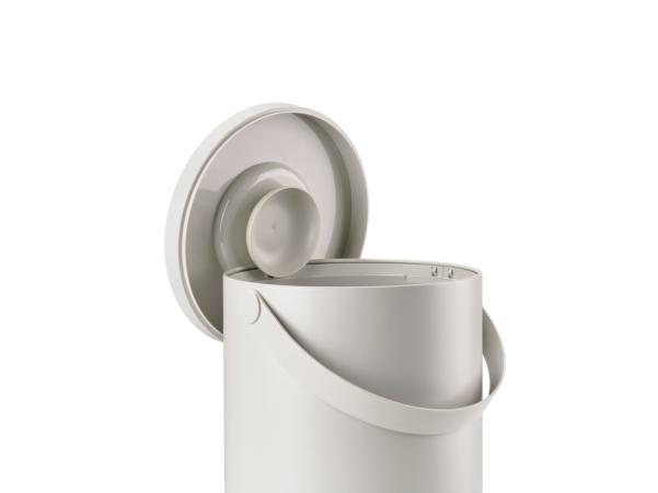 BITZ Zone Circular Waste Bin Dia 31 5 X 44 Cm 22 Liter Warm Grey