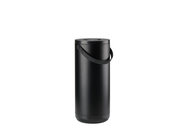 BITZ Zone Circular Waste Bin Dia 31 5 X 65 5 Cm 35 Liter Black
