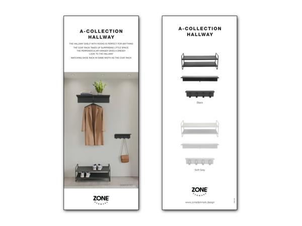 BITZ Zone Denmark A-Hallway Product sign Retail EN 8 5 x 22 cm