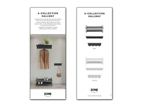 BITZ Zone Denmark A-Hallway Product sign Retail FR 8 5 x 22 cm