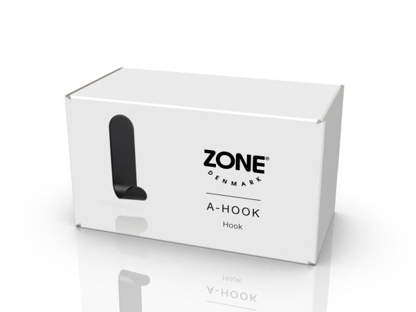BITZ Zone Denmark A-Hook Hook 2 5 X 3 3 X 7 5 Cm Black
