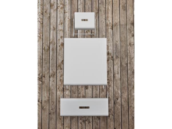 BITZ Zone Denmark A-Stool Outdoor Stool 38.5 X 34 X 45 Cm Soft Grey