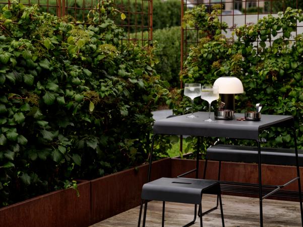 BITZ Zone Denmark A-Stool Outdoor Stool 38.5 X 34 X 45 Cm Black