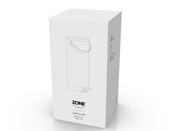 BITZ Zone Denmark Circular Pedal Bin Dia 29 62 X 65 1 Cm 35 Liter Black