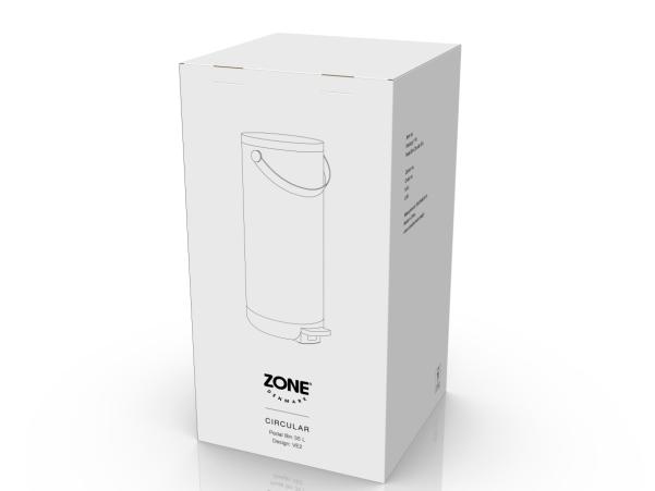 BITZ Zone Denmark Circular Pedal Bin Dia 29 62 X 65 1 Cm 35 Liter Warm Grey