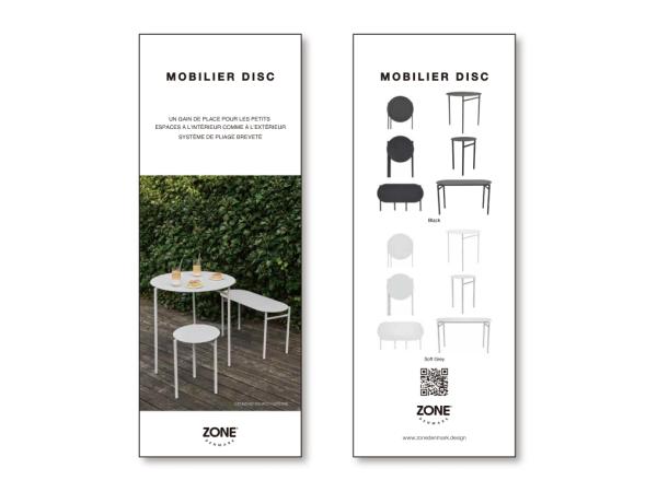 BITZ Zone Denmark Disc Product Sign Retail FR 8 5 x 22 cm