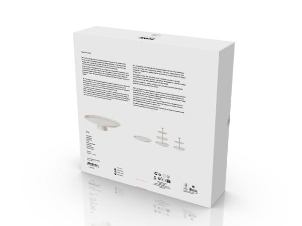 BITZ Zone Denmark Eau Cake Stand Dia 32 X 8 1 Cm Offwhite