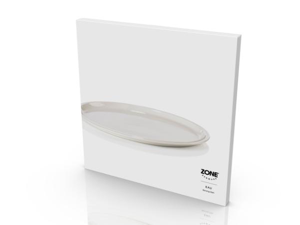 BITZ Zone Denmark Eau Serving Dish Dia 32 X 1 8 Cm Offwhite