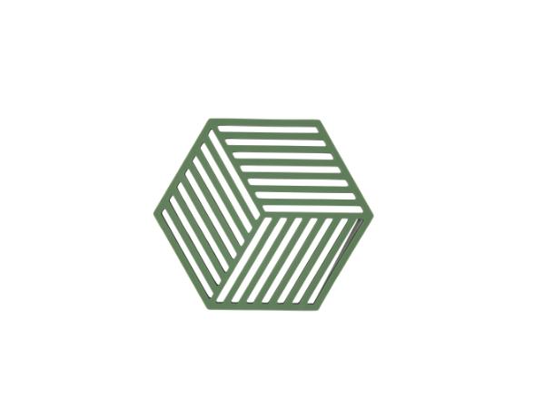 BITZ Zone Denmark Hexagon Trivet 16 x 14 x 0 9 cm Grass
