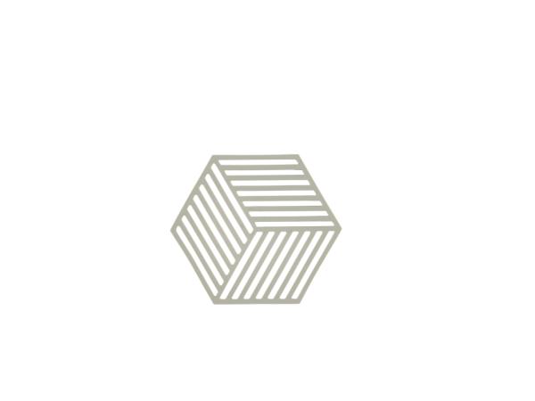 BITZ Zone Denmark Hexagon Trivet 16 x 14 x 0.9 cm Mud
