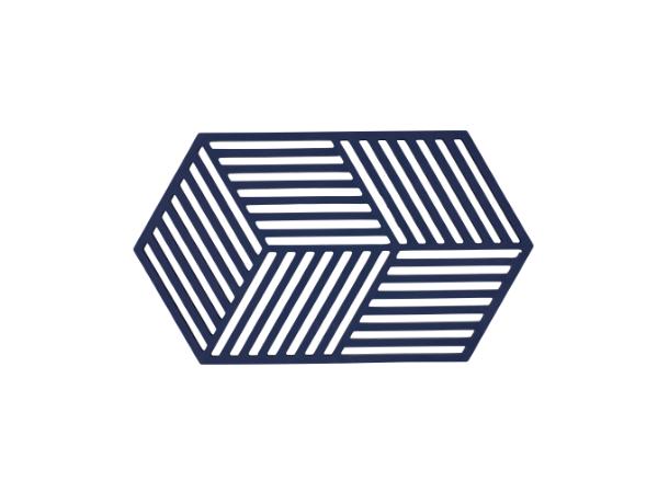 BITZ Zone Denmark Hexagon Trivet 24 x 14 x 0 9 cm Midnight