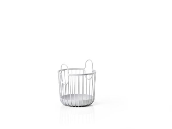 BITZ Zone Denmark Inu Basket Dia 10.5 X 13.5 Cm Soft Grey