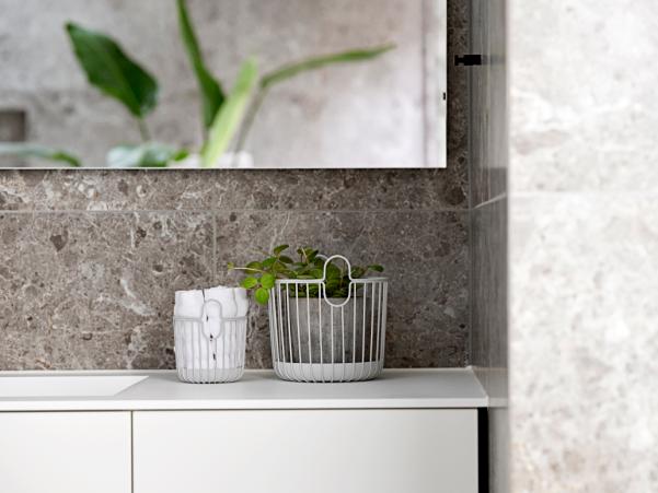 BITZ Zone Denmark Inu Basket Dia 20 X 20 Cm Soft Grey