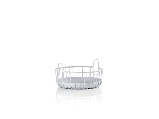BITZ Zone Denmark Inu Basket Dia 22 X 8 Cm Soft Grey