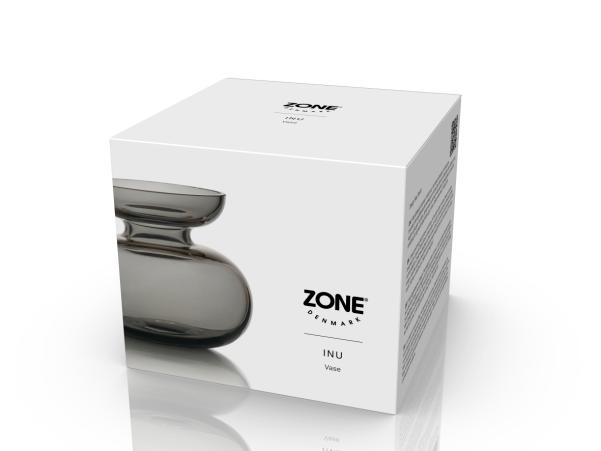 BITZ Zone Denmark Inu Vase Dia 11 X 9 Cm Smoked Grey