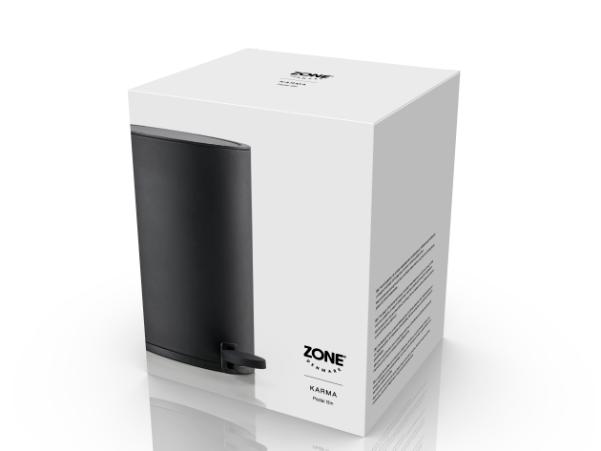 BITZ Zone Denmark Karma Pedal Bin 3 Liter Dia. 18.1 X 26.3 Cm Black