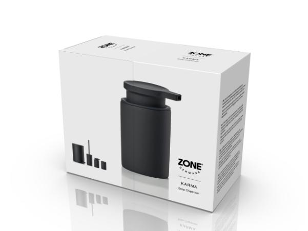 BITZ Zone Denmark Karma Soap Dispenser Dia. 7.6 X 16 Cm 0.25 Liter Black
