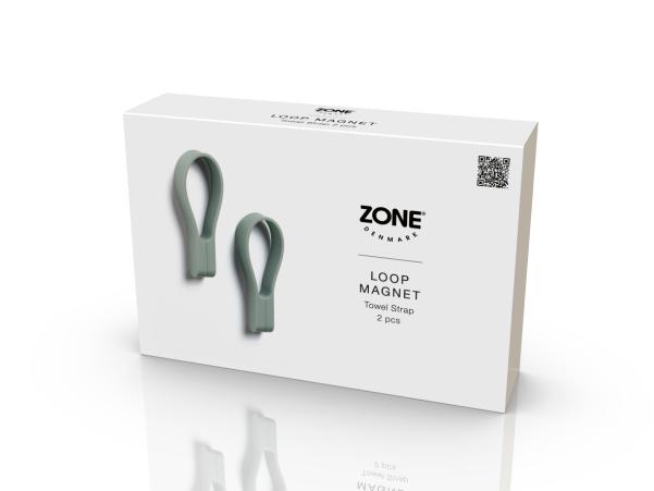 BITZ Zone Denmark Loop Magnet Towel Strap 9 Cm 2 Pcs Matcha Green