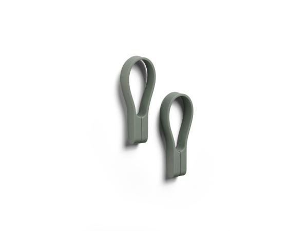 BITZ Zone Denmark Loop magnet Towel strap 9 cm 2 pcs Olive green