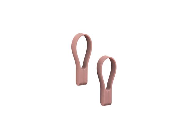 BITZ Zone Denmark Loop magnet Towel strap 9 cm 2 pcs Peach Red