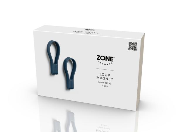 BITZ Zone Denmark Loop Magnet Towel Strap 9 Cm 2 Pcs Royal Blue