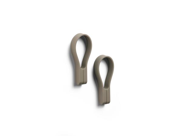 BITZ Zone Denmark Loop magnet Towel strap 9 cm 2 pcs Taupe