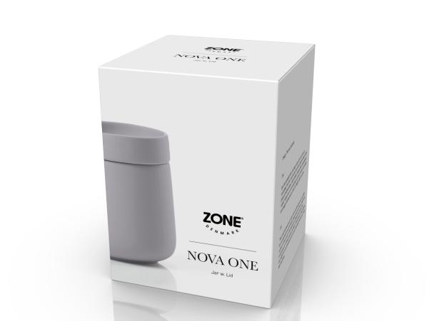 BITZ Zone Denmark Nova One Jar With Lid Dia 8 4 X 10 Cm 290 Ml Gull Grey