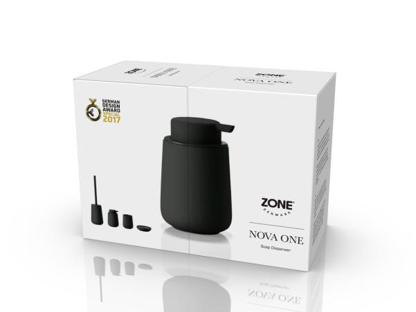 BITZ Zone Denmark Nova One Soap Dispenser Dia. 8 X 11 5 Cm 0.25 Liter Black