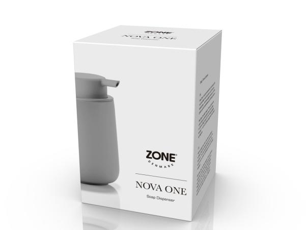 BITZ Zone Denmark Nova One Soap Dispenser Dia. 8 X 11 5 Cm 0.25 Liter Gull Grey