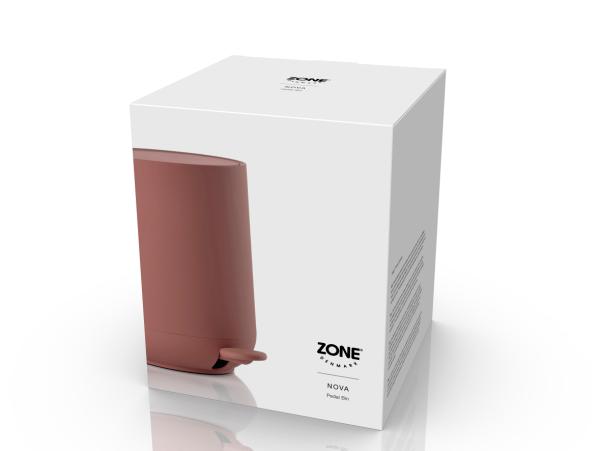 BITZ Zone Denmark Nova Pedal Bin Dia 20 5 X 23 5 Cm 3 Liter Peach Red