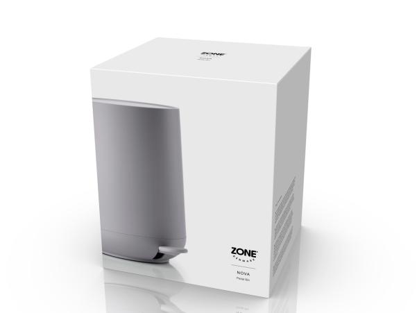 BITZ Zone Denmark Nova Pedal Bin Dia 23 X 29 Cm 5 Liter Gull Grey