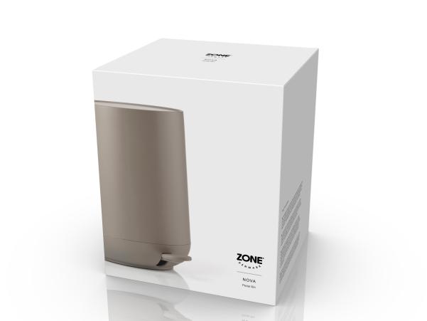BITZ Zone Denmark Nova Pedal Bin Dia 23 X 29 Cm 5 Liter Taupe