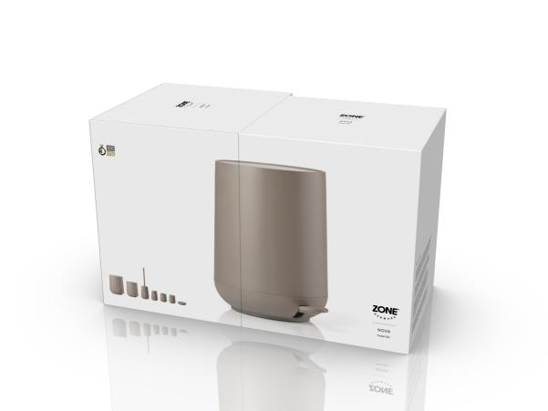 BITZ Zone Denmark Nova Pedal Bin Dia 23 X 29 Cm 5 Liter Taupe